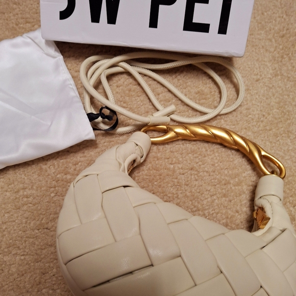 JW Pei Orla Weave Handbag - Cream White- BRAND NEW - Picture 5 of 13